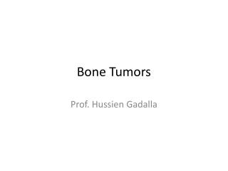 Bone Tumors