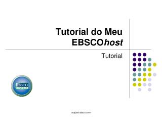 tutorial do meu ebsco host