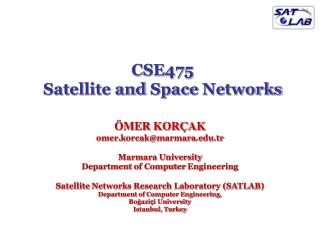 CSE475 Satellite and Space Networks