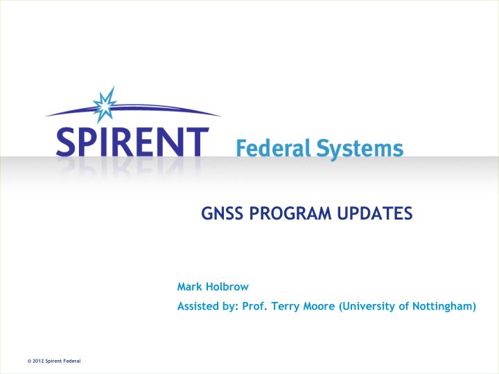 gnss program updates