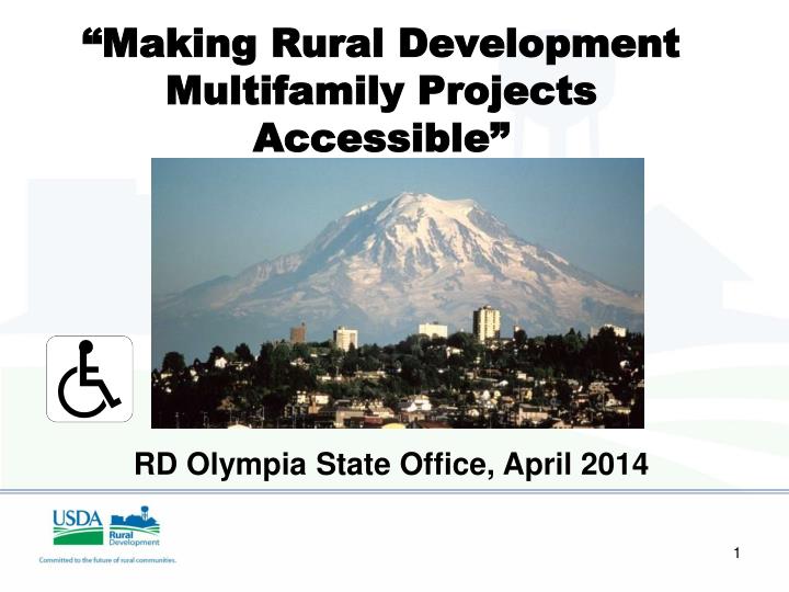 making rural development multifamily projects accessible based on work by larry fleming
