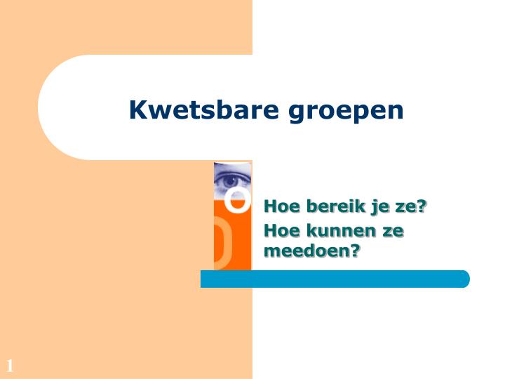 kwetsbare groepen