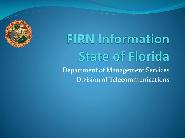 firn information state of florida