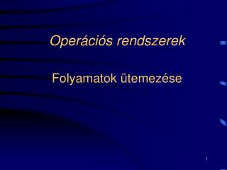 oper ci s rendszerek