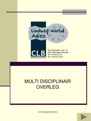 multi disciplinair overleg
