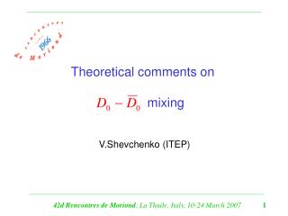 Theoretical comments on mixing