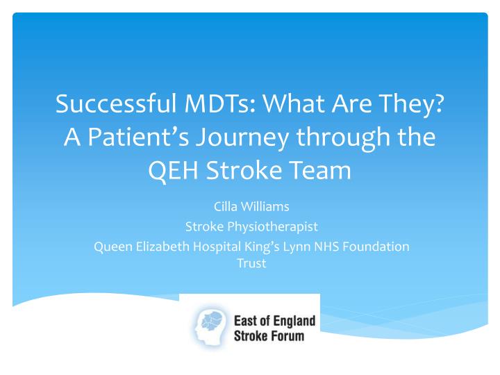 successful mdts what are they a patient s journey through the qeh stroke team