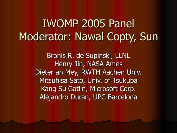 iwomp 2005 panel moderator nawal copty sun