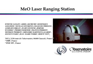 MeO Laser Ranging Station