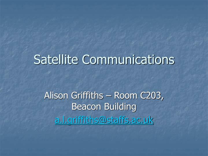 satellite communications