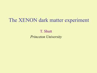 The XENON dark matter experiment