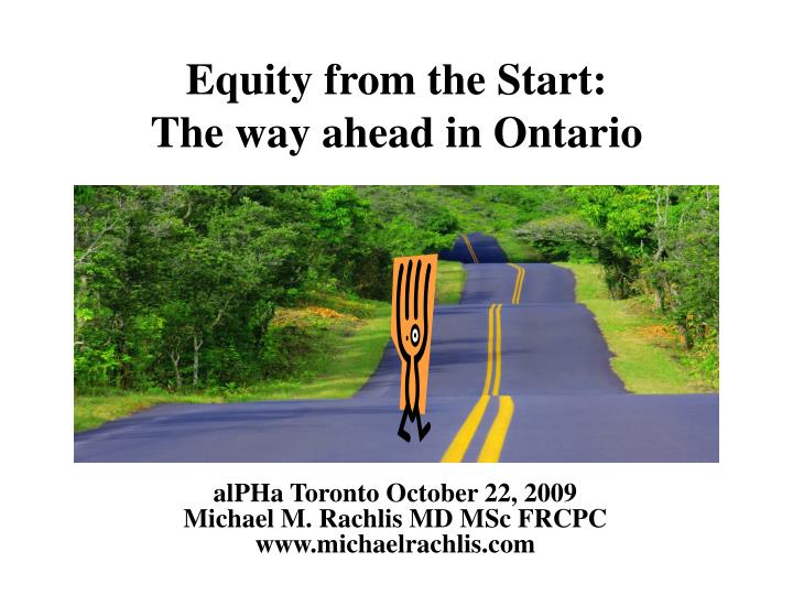 equity from the start the way ahead in ontario