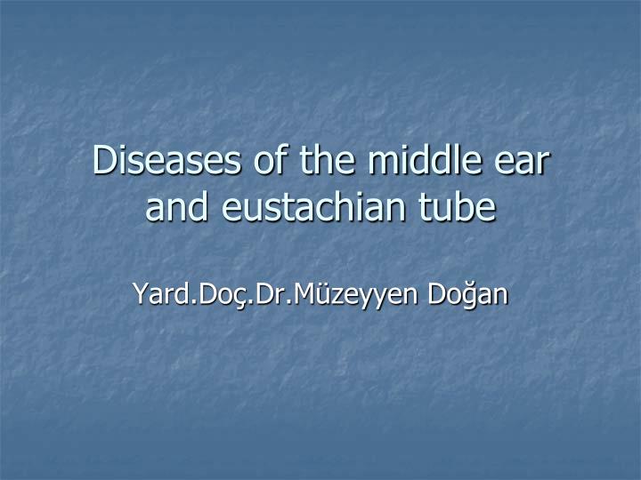 diseases of the middle ear and eustachian tube