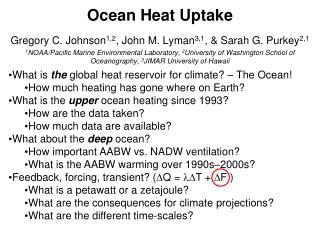 Ocean Heat Uptake