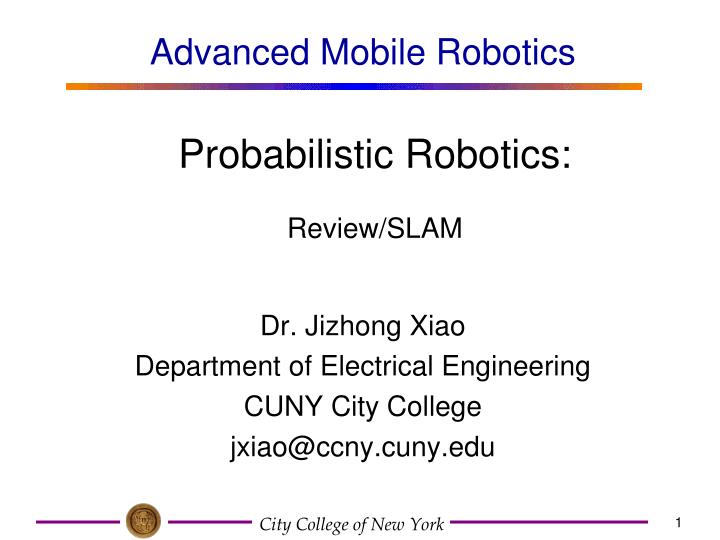probabilistic robotics review slam