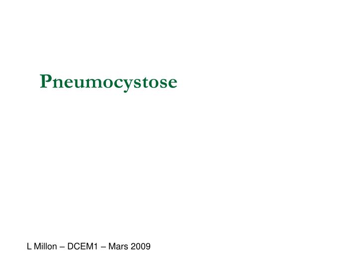 pneumocystose