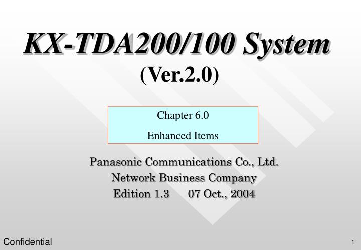 kx tda200 100 system ver 2 0