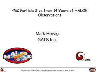 PMC Particle Size from 14 Years of HALOE Observations