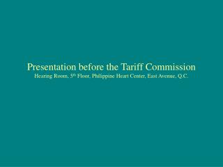 Petition under Section 401 of the Tariff and Customs Code of the Philippines, As Amended