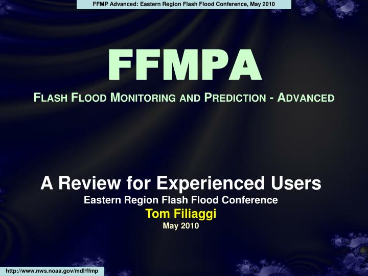 ffmpa flash flood monitoring and prediction advanced