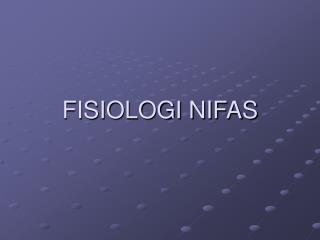 fisiologi nifas