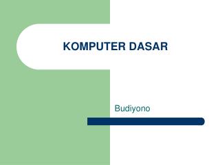 komputer dasar