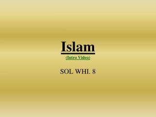 Islam (Intro Video)