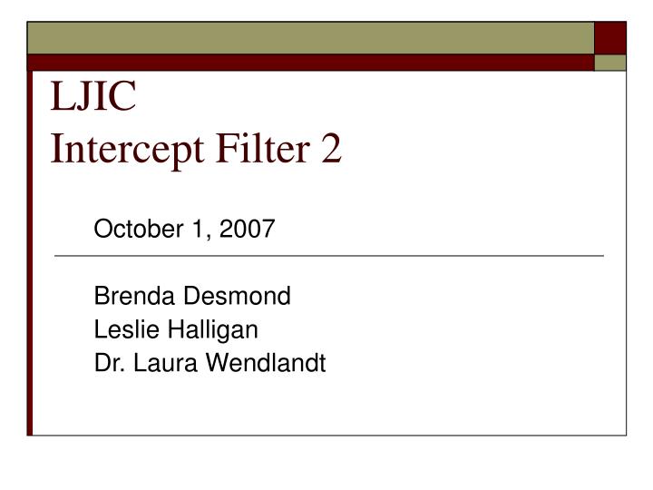 ljic intercept filter 2