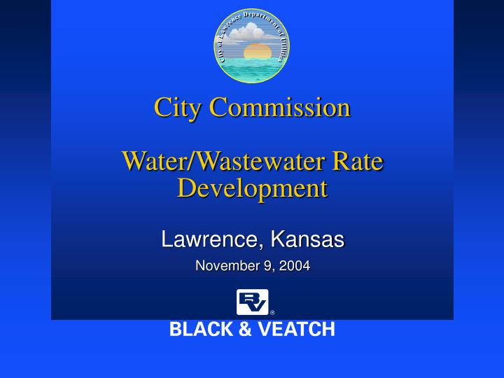 city commission water wastewater rate development