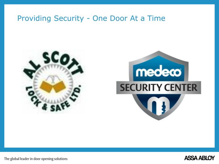 providing security one door at a time