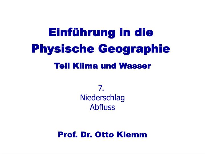 einf hrung in die physische geographie