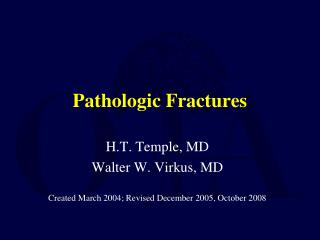 Pathologic Fractures