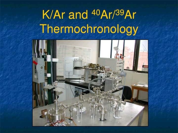 k ar and 40 ar 39 ar thermochronology