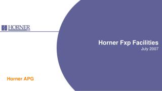 Horner Fxp Facilities