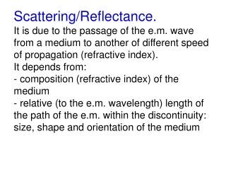 SCATTERING: