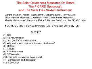 The Solar Oblateness Measured On Board The PICARD Spacecraft,