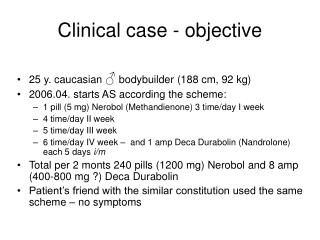 Clinical case - objective
