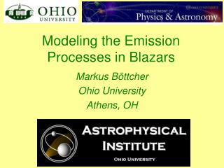 Modeling the Emission Processes in Blazars