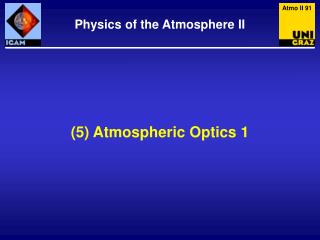 (5) Atmospheric Optics 1