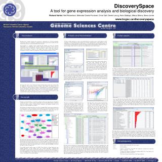 DiscoverySpace A tool for gene expression analysis and biological discovery