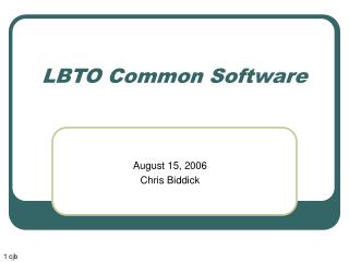 LBTO Common Software