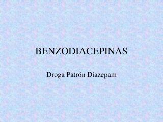 benzodiacepinas