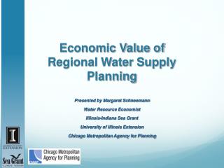 Economic Value of Regional Water Supply Planning