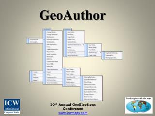 10 th Annual GeoElections Conference icwmaps