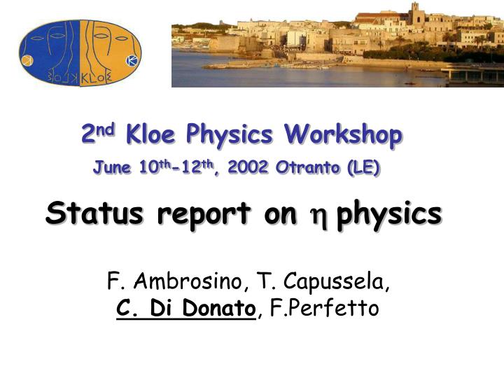 status report on h physics