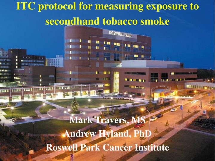 itc protocol for measuring exposure to secondhand tobacco smoke