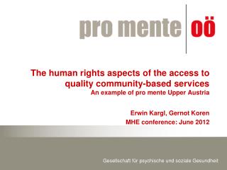 Erwin Kargl, Gernot Koren MHE conference : June 2012