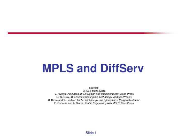 mpls and diffserv