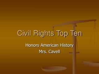 Civil Rights Top Ten