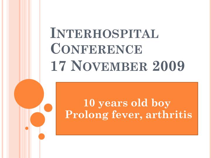 interhospital conference 17 november 2009